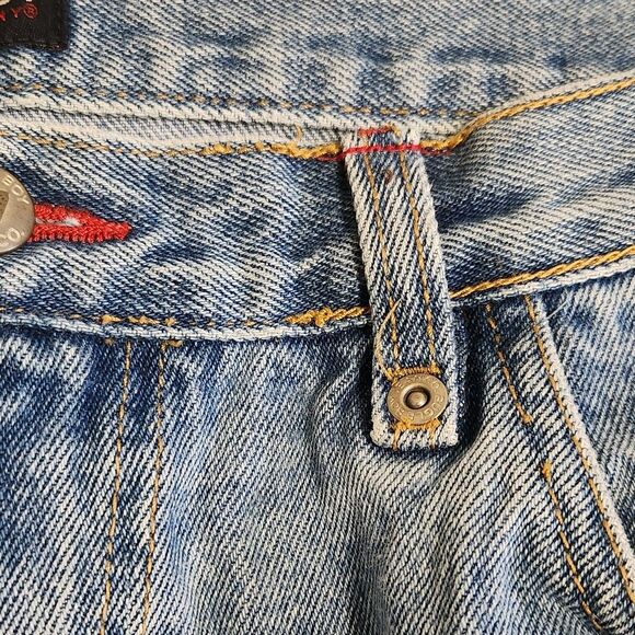 Vintage Bugle Boy 90's Carpenter Jeans Relaxed Fit Light Wash Men's Size 36 x 32 - Picture 9 of 13